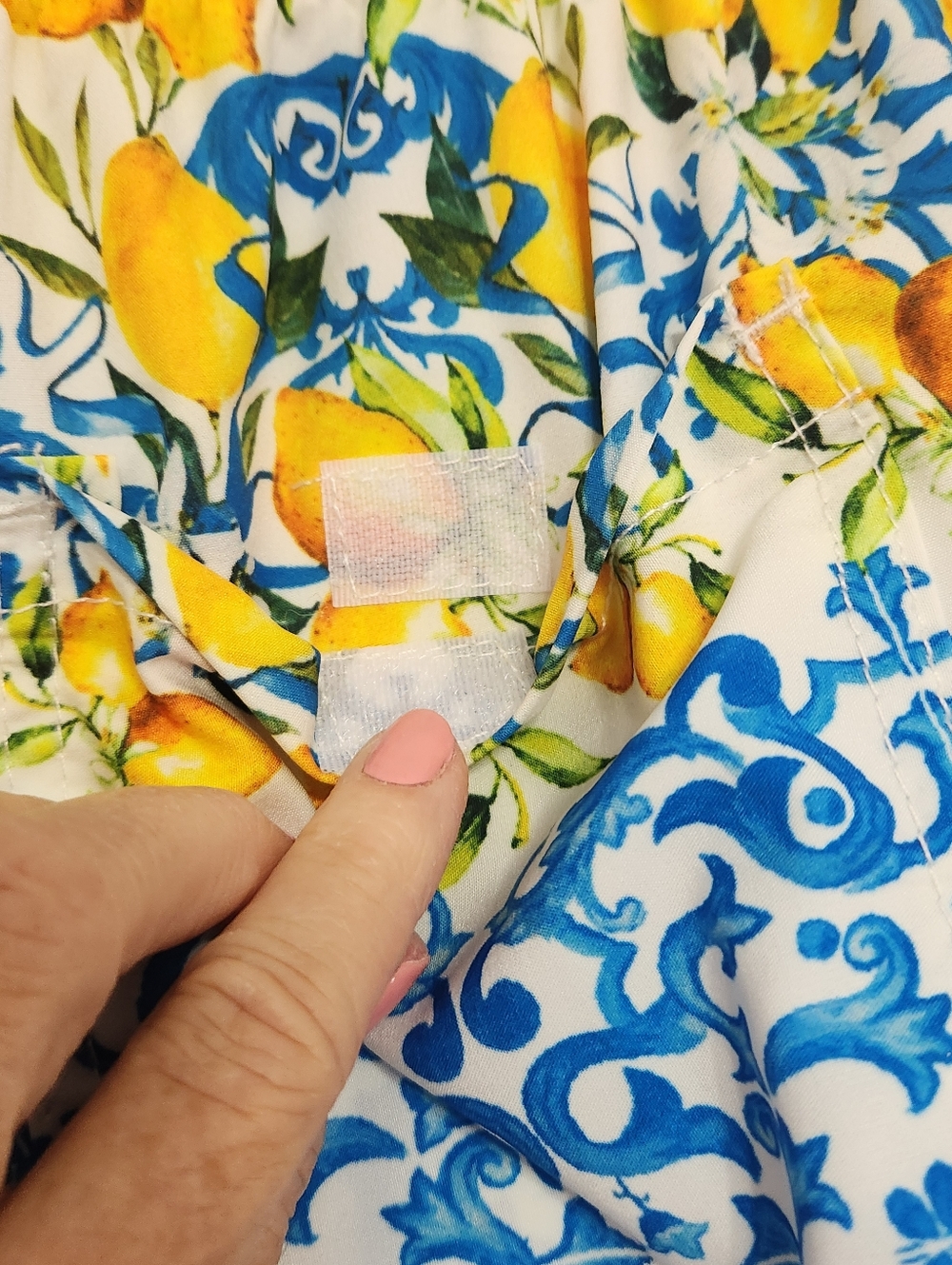 Boxer costume by Antica Sartoria by Giacomo Swimsuit Trunks Lemons Blue Yellow - Picture 6 of 15
